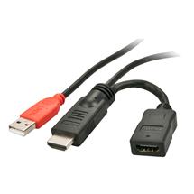 Lindy Graphics Adapters | Lindy HDMI M/F Power Feeder Adaper W/USB A plug | Quzo