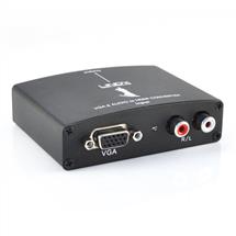 Lindy VGA and Audio To HDMI Converter. Product colour: Black.