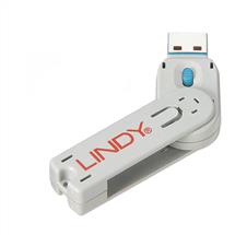 Lindy  | Lindy USB Type A Port Blocker Key, blue | In Stock