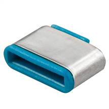 Lindy Port Dust Covers | Lindy USB Type C Port Blockers (Without Key) - Pack of 10, Blue
