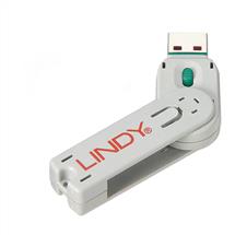 Lindy  | Lindy USB Type A Port Blocker Key, green | In Stock