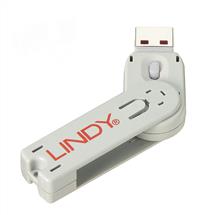 Lindy USB Type A Port Blocker Key, white. Product type: Port blocker