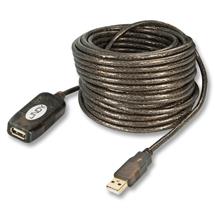 Lindy 20m USB 2.0 Active Extension. Cable length: 20 m, Maximum data