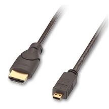 Lindy HDMI to Micro HDMI Cable 2m, 2 m, HDMI Type A (Standard), HDMI