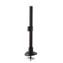 Pole clamp | Lindy 400mm Pole with Desk Clamp and Cable Grommet, Black