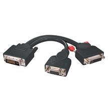 Lindy DVI-I splitter cable VGA+ DVI-D Dual Link Black