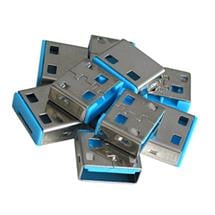 Port blocker | Lindy 10 USB Port Locks BLUE no Key | In Stock | Quzo