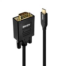 Lindy Graphics Adapters | Lindy USB Type C to VGA Adapter Cable 1m USB graphics adapter 1920 x