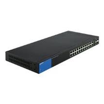 Linksys LGS326P Managed Gigabit Ethernet (10/100/1000) Black, Blue