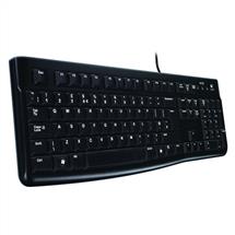 K120 | Logitech K120 Corded keyboard USB QWERTZ Swiss Black