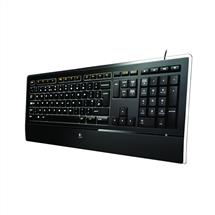 Logitech K740 keyboard USB Russian Black | Quzo UK
