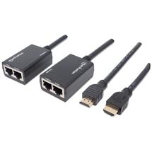 Wifi Booster | Manhattan 1080p HDMI over Ethernet Extender with Integrated Cables,
