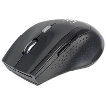 Manhattan Curve Wireless Mouse, Black, Adjustable DPI (800, 1200 or
