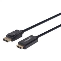 Manhattan DisplayPort 1.1 to HDMI Cable, 1080p@60Hz, 1m, Male to Male,