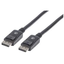 Manhattan Displayport Cables | Manhattan DisplayPort 1.2 Cable, 4K@60hz, 1m, Male to Male, Equivalent