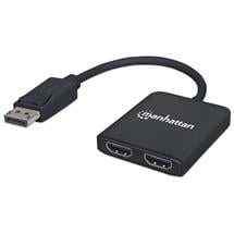 Manhattan Video Splitters | Manhattan DisplayPort 1.2 to 2Port HDMI Splitter Hub with MST,