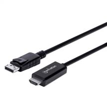 Manhattan DisplayPort 1.2 to HDMI Cable, 4K@60Hz, 1.8m, Male to Male,
