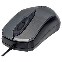 Manhattan Edge USB Wired Mouse, Grey, 1000dpi, USBA, Optical, Compact,