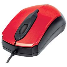 Manhattan Edge USB Wired Mouse, Red, 1000dpi, USBA, Optical, Compact,