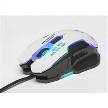 Manhattan Gaming USB Wired Mouse, White, Adjustable DPI (800, 1200,