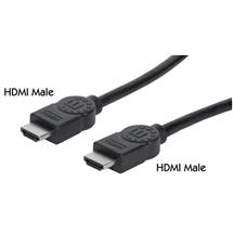 Manhattan HDMI Cable with Ethernet, 4K@30Hz (High Speed), 3m, Male to Male, Black, Equivalent to St | Manhattan HDMI Cable with Ethernet, 4K@30Hz (High Speed), 3m, Male to