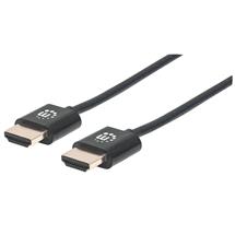 Manhattan HDMI Cable with Ethernet (Ultra Thin), 4K@60Hz (Premium High