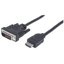 Manhattan Video Cable | Manhattan HDMI to DVID 24+1 Cable, 1.8m, Male to Male, Black,