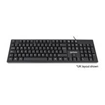 Mechanical Keyboard | Manhattan Keyboard UK USB Wired, Standard Qwerty layout, Black, Full