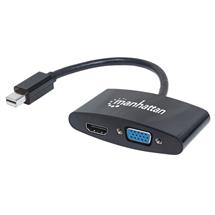 Manhattan Mini DisplayPort 1.2 to HDMI or VGA Adapter Cable (2in1),