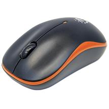 ABS synthetics | Manhattan Success Wireless Mouse, Black/Orange, 1000dpi, 2.4Ghz (up to