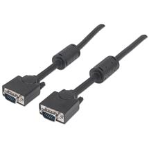Manhattan Vga Cables | Manhattan VGA Monitor Cable (with Ferrite Cores), 3m, Black, Male to