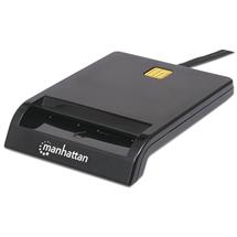 Manhattan USBA Contact Smart Card Reader, 12 Mbps, Friction type