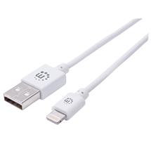 Manhattan USBA to Lightning Cable, 3m, Male to Male, MFi Certified