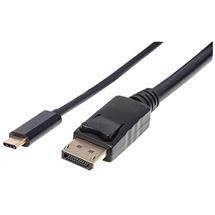 Manhattan Video Cable | Manhattan USBC to DisplayPort Cable, 4K@60Hz, 2m, Male to Male, Black,