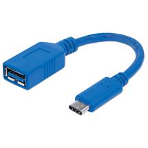 Manhattan Cables | Manhattan USBC to USBA Cable, 15cm, Male to Female, 5 Gbps (USB 3.2