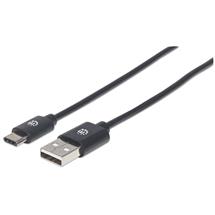 Manhattan USBC to USBA Cable, 3m, Male to Male, 480 Mbps (USB 2.0),