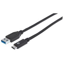 Manhattan USBC to USBA Cable, 50cm, Male to Male, Black, 10 Gbps (USB