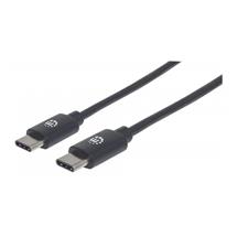 Manhattan USBC to USBC Cable, 50cm, Male to Male, Black, 480 Mbps (USB