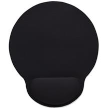 Manhattan Wrist Gel Support Pad and Mouse Mat, Black, 241 × 203 × 40