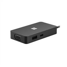 Microsoft Graphics Adapters | Microsoft USBC Travel Hub Black, 3.2 Gen 2 (3.1 Gen 2), USB TypeA, USB