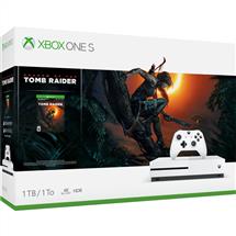 Microsoft Game Consoles | Microsoft Xbox One S + Shadow of the Tomb Raider White 1000 GB Wi-Fi