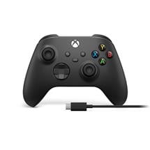 Gamepad | Microsoft Xbox Wireless Controller + USBC Cable Black Gamepad Analogue