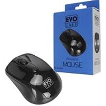 Evo Labs MO234W BLACK, Ambidextrous, Optical, RF Wireless + USB TypeA,
