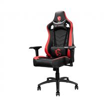 MSI MAG CH110 Gaming Chair "Black and red with carbon fiber design,