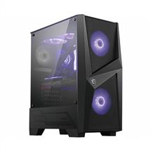 MSI MAG FORGE 100M Mid Tower Gaming Computer Case "Black, 2x 120mm RGB