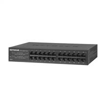 GS324 | Netgear GS324, Unmanaged, Gigabit Ethernet (10/100/1000), Rack