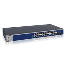Smart Network Switch | Netgear XS724EM Managed L2 10G Ethernet (100/1000/10000) Blue, Gray 1U