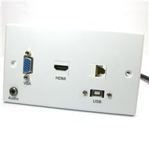 Nexxia  | Nexxia NXWP071C6X socketoutlet 3.5mm + VGA + HDMI + RJ45 + USB Type B