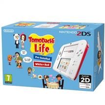 Game Consoles  | Nintendo 2DS WHITE/RED + TOMODACHI portable game console 7.67 cm