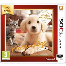 Nintendo 3DS Nintendogs + Cats  Golden Retreiver & New Friends Select